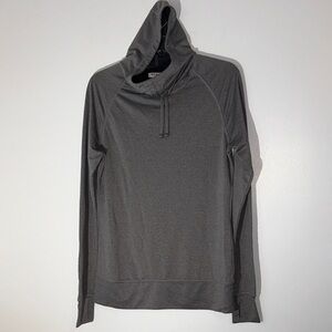 Old Navy Active Go Dry Hoodie Long Sleeve Thumbholes‎ Breathable Size S Gray